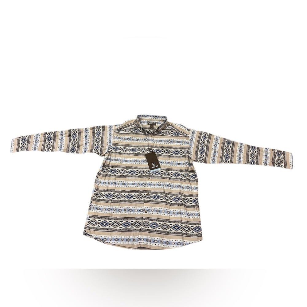 NWT Ariat Men's Southwest Pattern Button Shirt Long Sleeve - Size Large